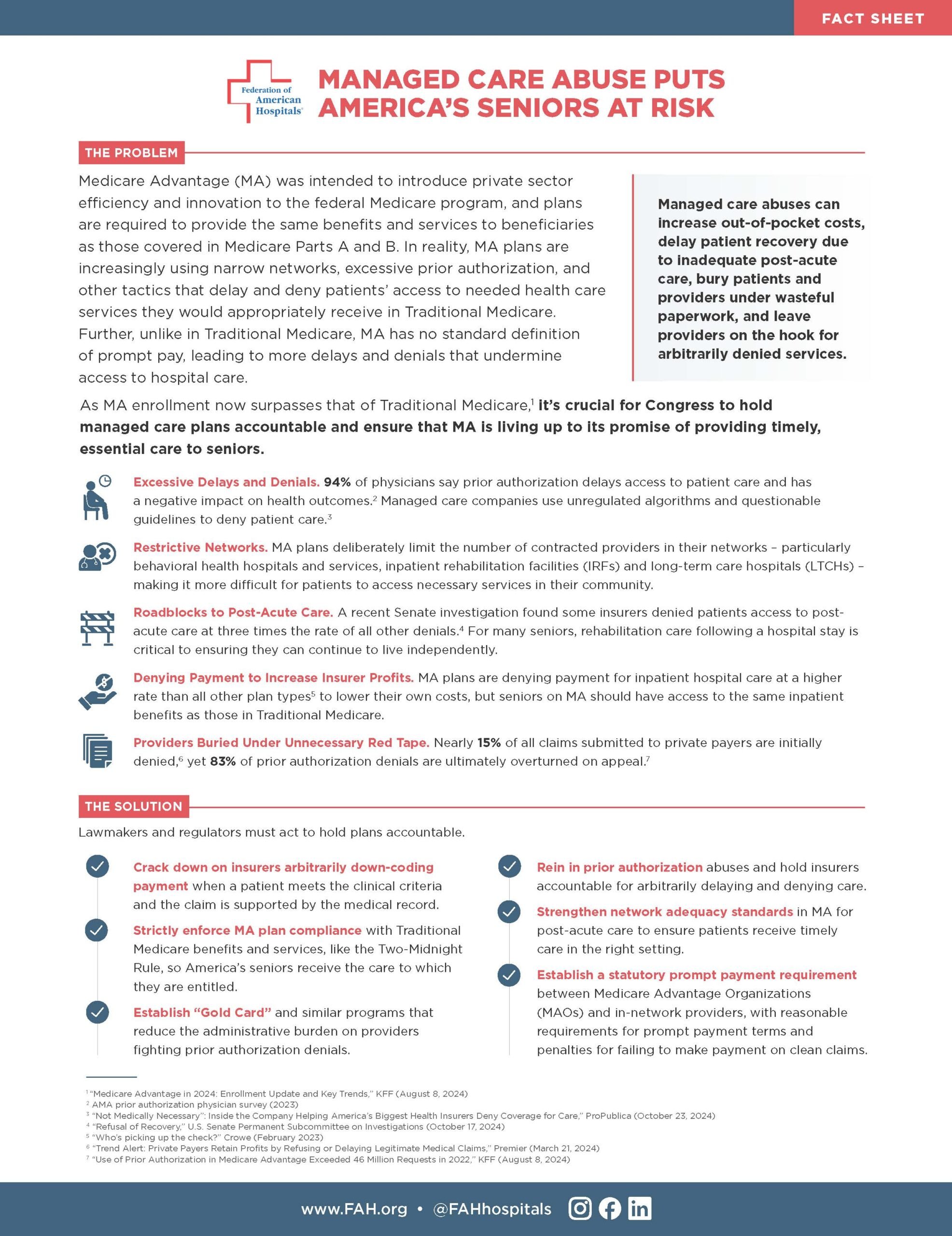 Managed Care Fact Sheet